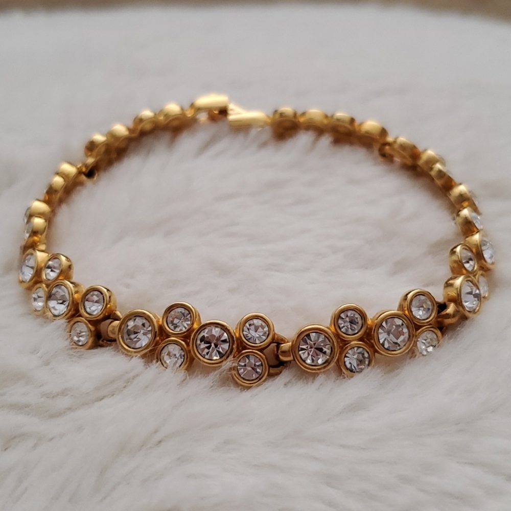 Swarovski Gold Crystal Bracelet NWOT!